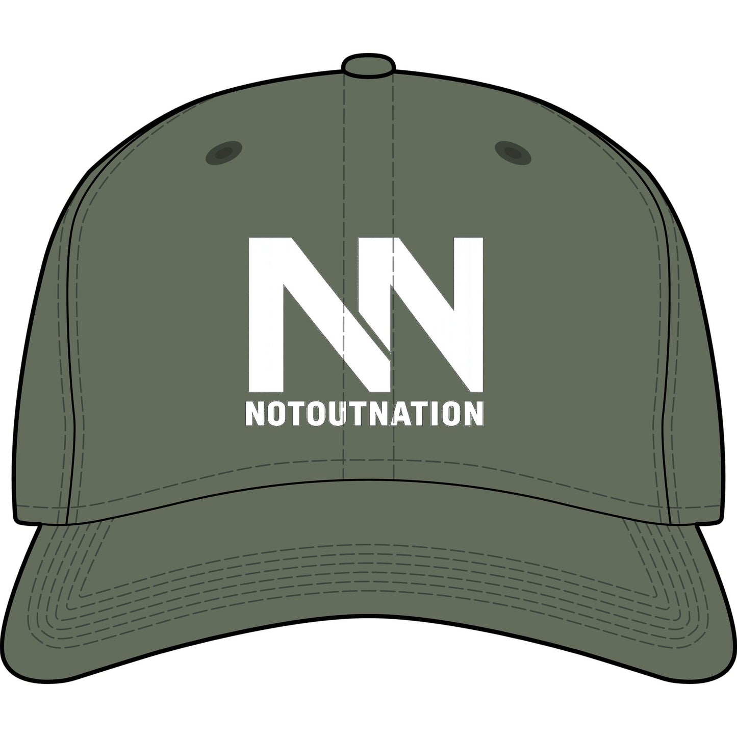 NotOut Official Cap (MILITARY GREEN)