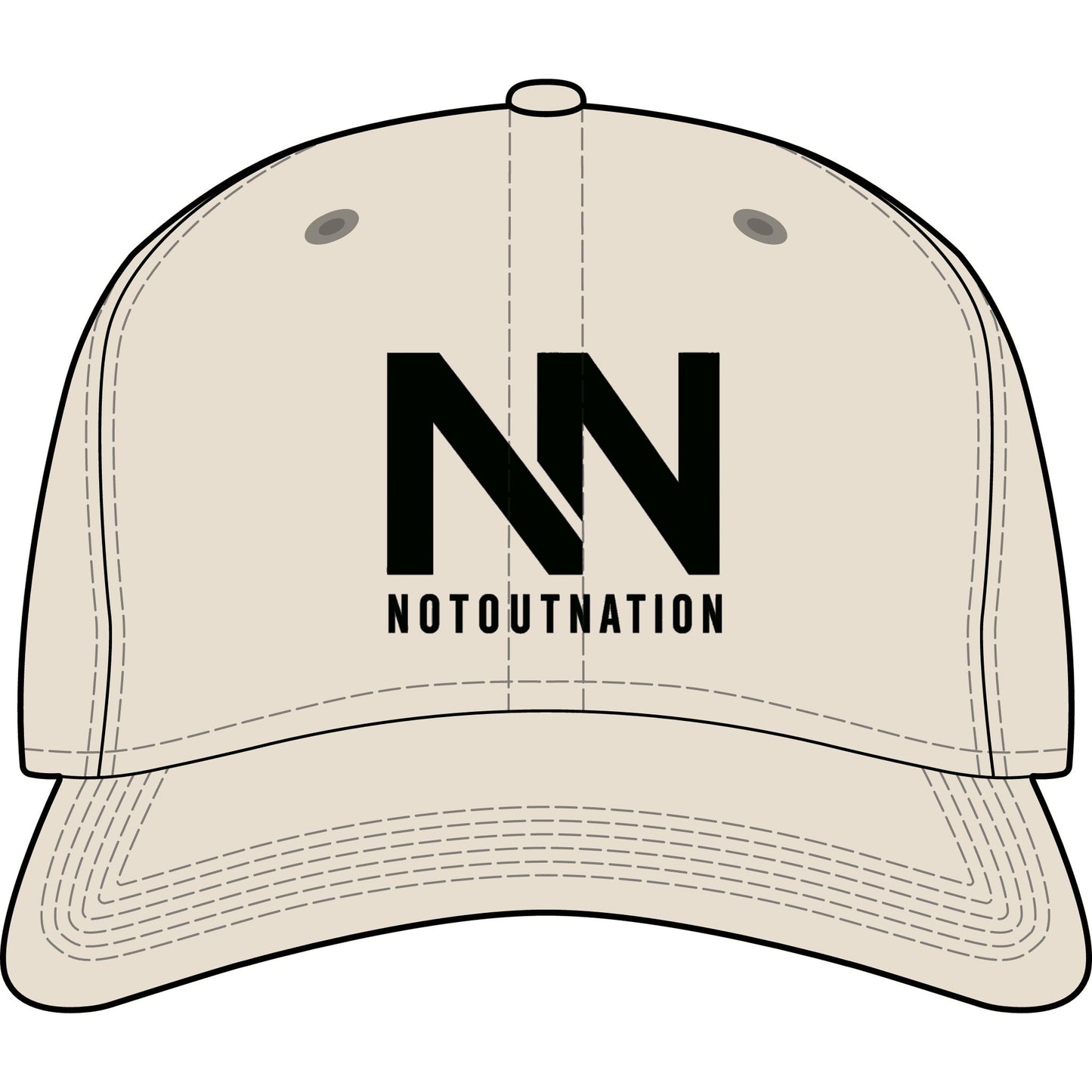 NotOut Official Cap (CREAM)