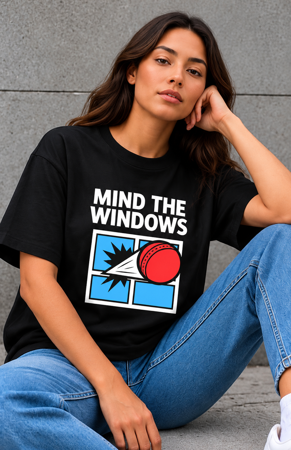 "Mind the Windows" Oversized T-Shirt