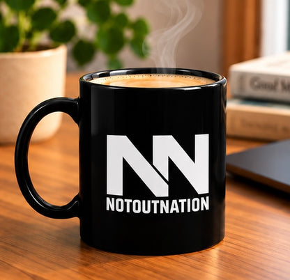 NotOut Official Mug (Black)