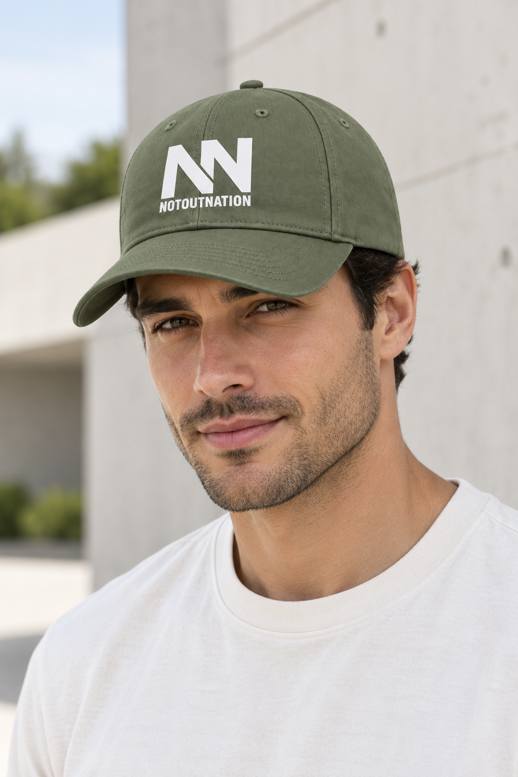 NotOut Official Cap (MILITARY GREEN)
